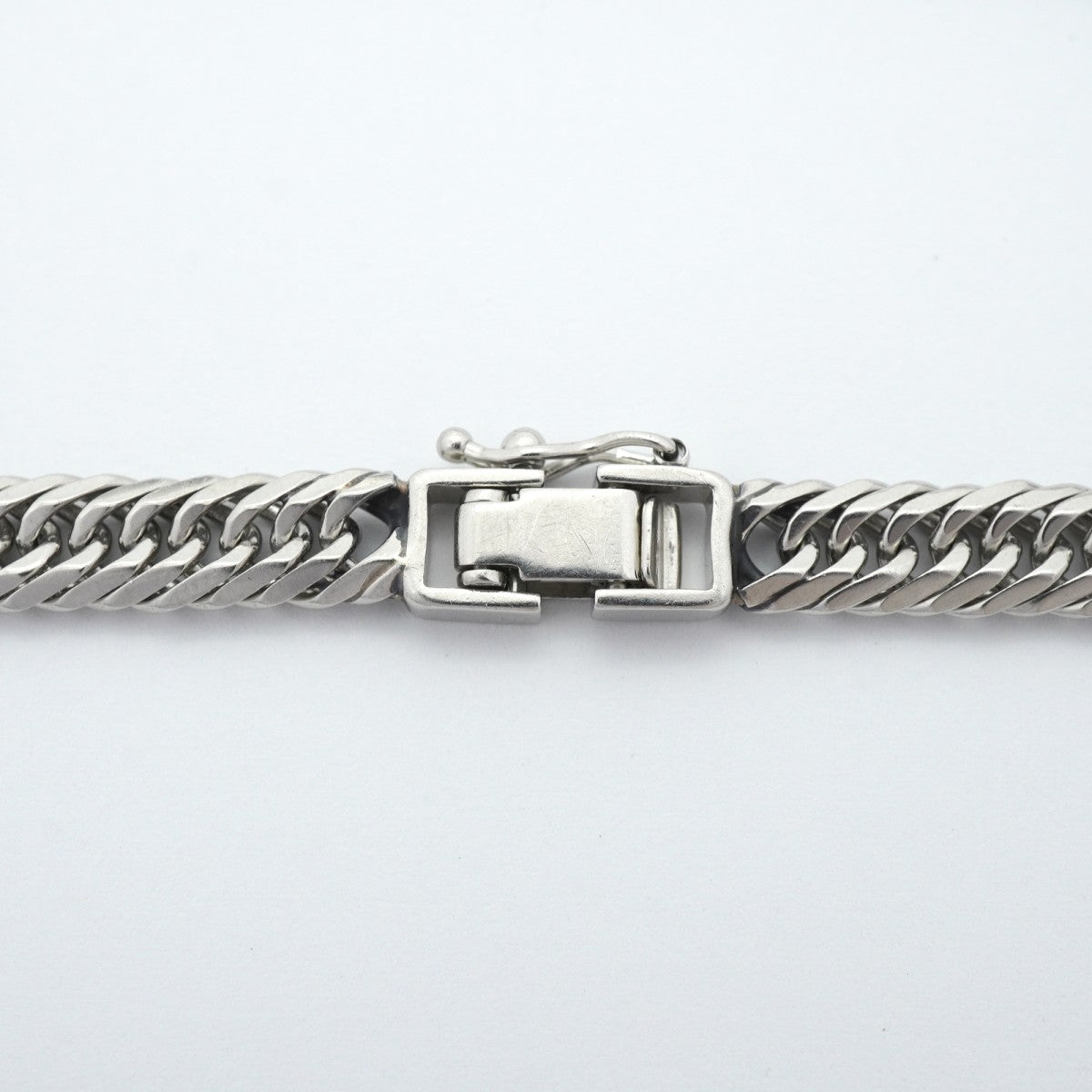 【6khe0052】喜平 ブレスレット Pt900 プラチナ 8面 トリプル 20.9cm 20.7g キヘイ【中古】メンズ レディース ユニセックス