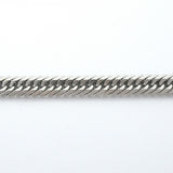 【6khe0052】喜平 ブレスレット Pt900 プラチナ 8面 トリプル 20.9cm 20.7g キヘイ【中古】メンズ レディース ユニセックス