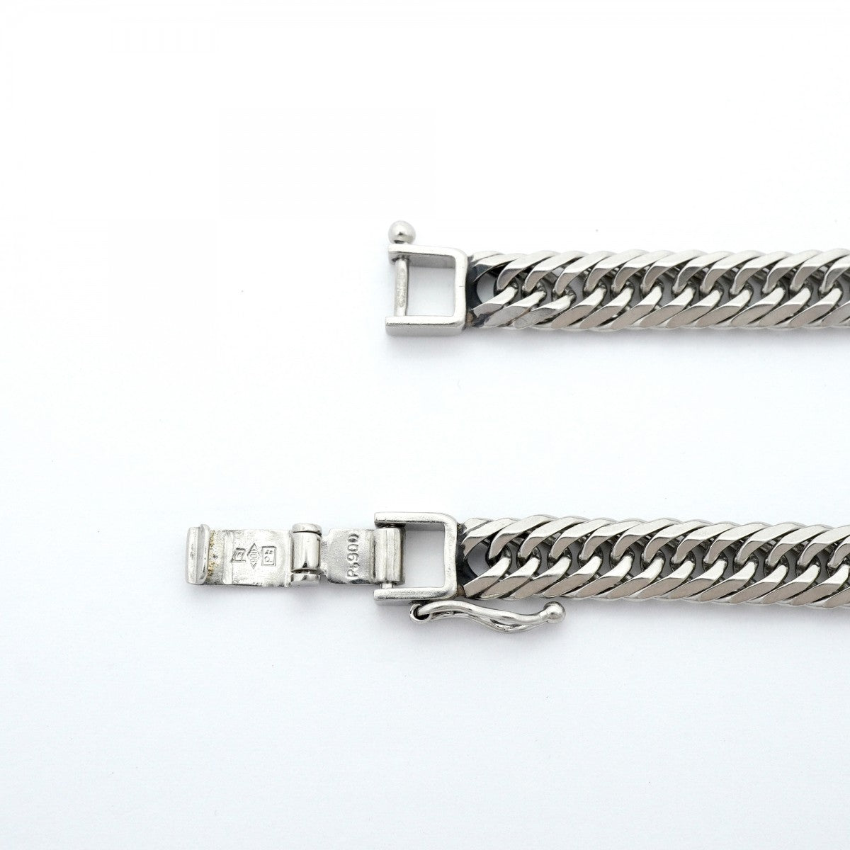 【6khe0052】喜平 ブレスレット Pt900 プラチナ 8面 トリプル 20.9cm 20.7g キヘイ【中古】メンズ レディース ユニセックス
