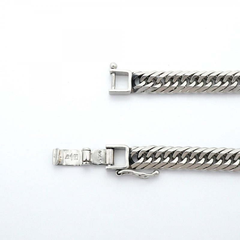 【6khe0052】喜平 ブレスレット Pt900 プラチナ 8面 トリプル 20.9cm 20.7g キヘイ【中古】メンズ レディース ユニセックス