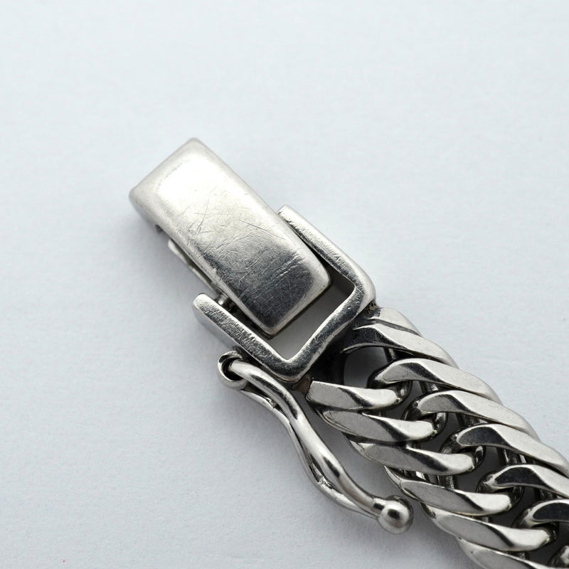 【6khe0052】喜平 ブレスレット Pt900 プラチナ 8面 トリプル 20.9cm 20.7g キヘイ【中古】メンズ レディース ユニセックス