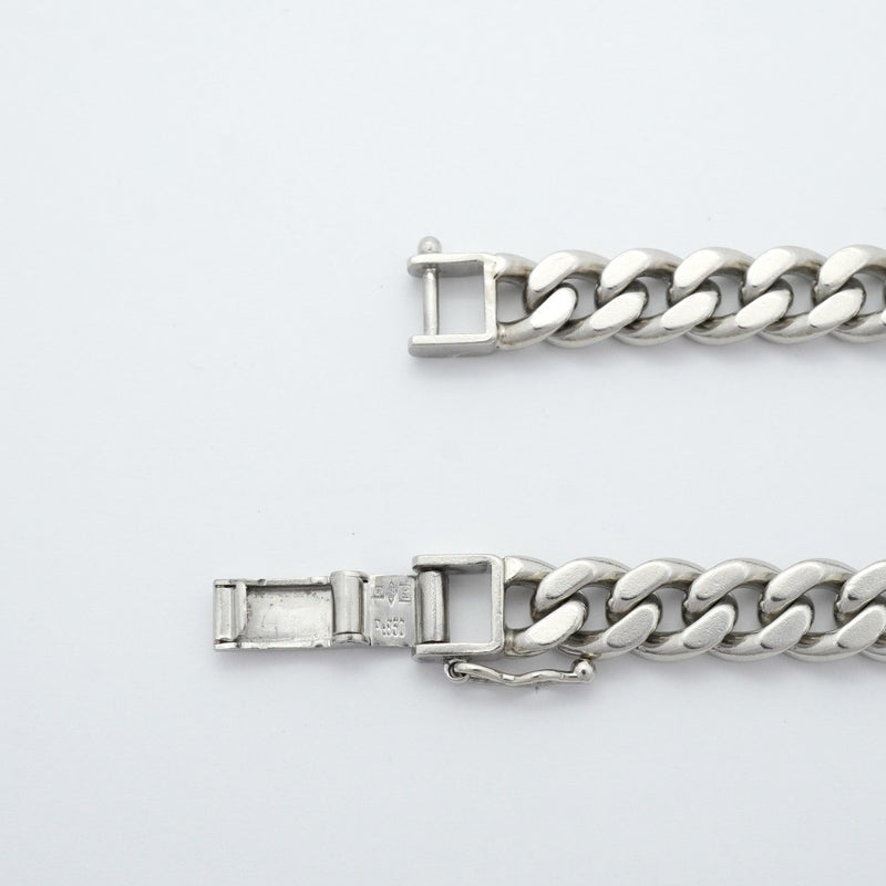 【6khe0053】喜平 ブレスレット Pt850 プラチナ 2面 シングル 21.3cm 49.7g キヘイ【中古】メンズ レディース ユニセックス