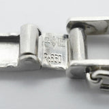【6khe0053】喜平 ブレスレット Pt850 プラチナ 2面 シングル 21.3cm 49.7g キヘイ【中古】メンズ レディース ユニセックス