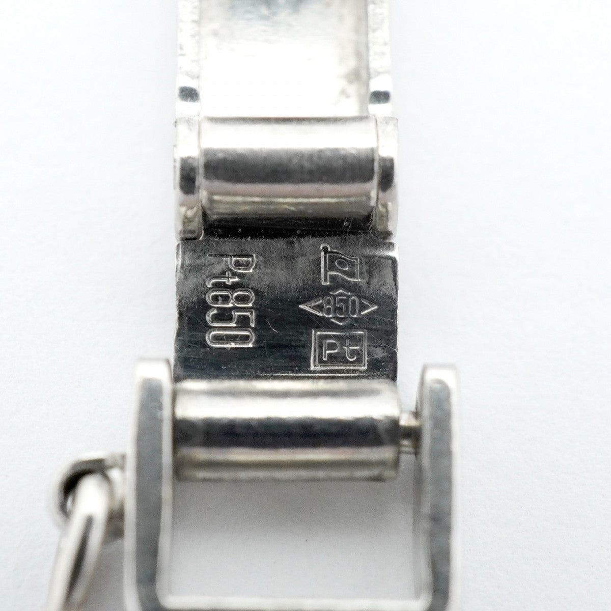【6khe0053】喜平 ブレスレット Pt850 プラチナ 2面 シングル 21.3cm 49.7g キヘイ【中古】メンズ レディース ユニセックス