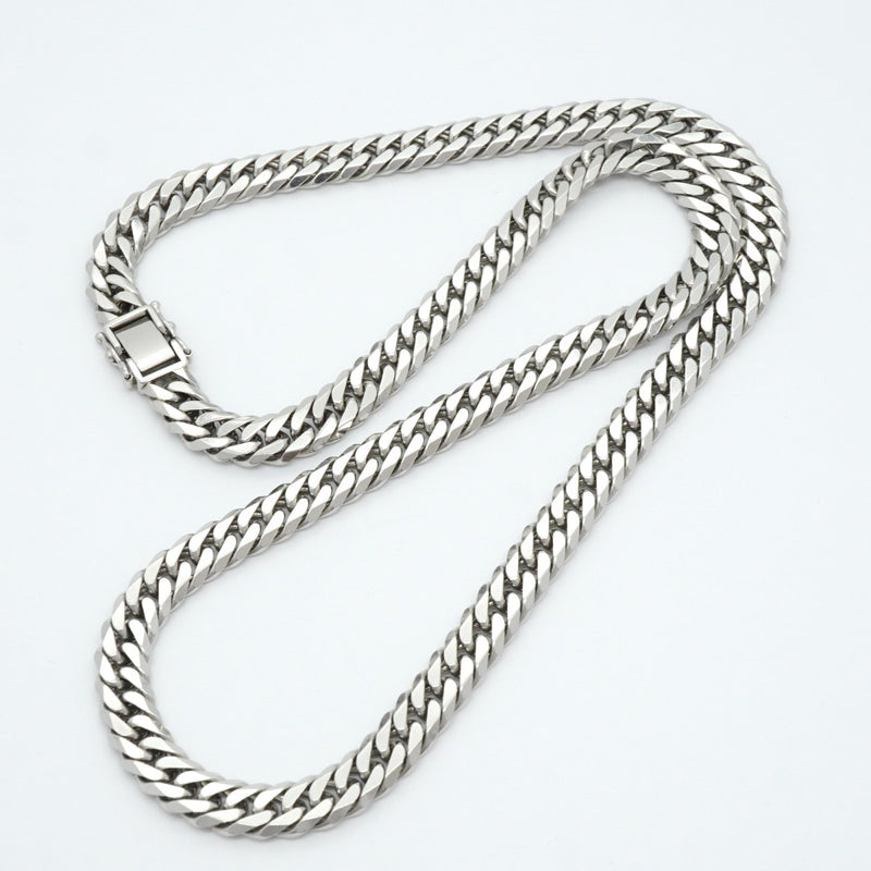 【6khe0055】喜平 ネックレス Pt850 プラチナ 6面 ダブル 50.7cm 100.3g キヘイ【中古】メンズ レディース ユニセックス