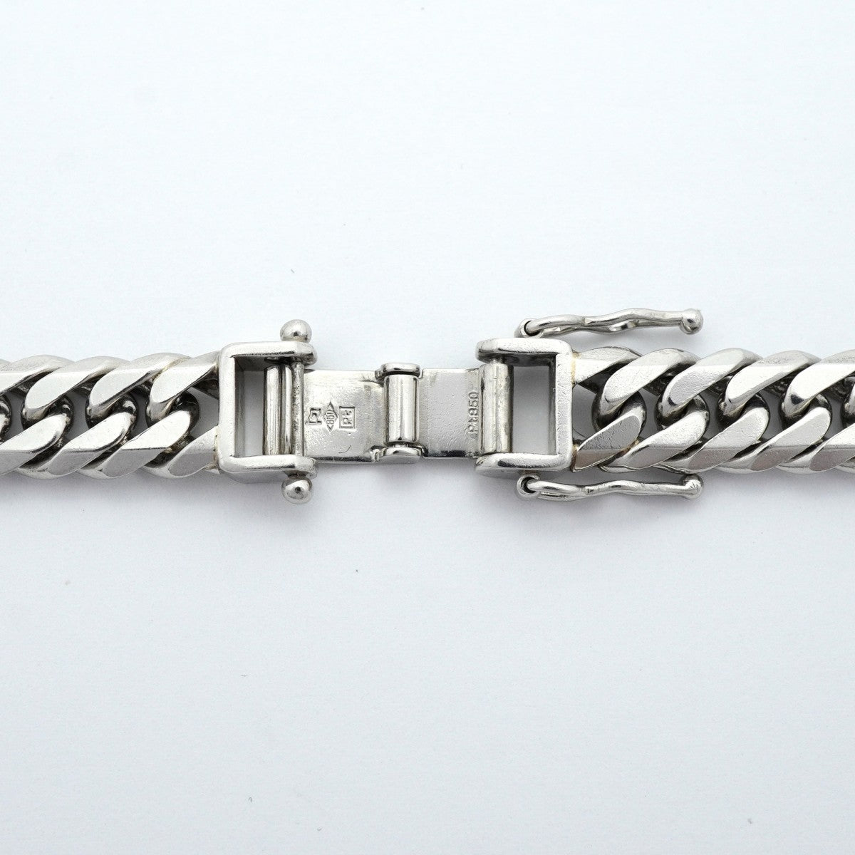 【6khe0055】喜平 ネックレス Pt850 プラチナ 6面 ダブル 50.7cm 100.3g キヘイ【中古】メンズ レディース ユニセックス