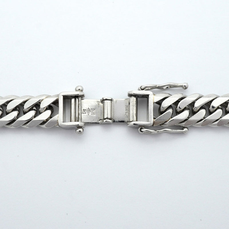 【6khe0055】喜平 ネックレス Pt850 プラチナ 6面 ダブル 50.7cm 100.3g キヘイ【中古】メンズ レディース ユニセックス
