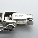 【6khe0056】喜平 ネックレス Pt850 プラチナ 6面 ダブル 60.3cm 37g キヘイ【中古】メンズ レディース ユニセックス