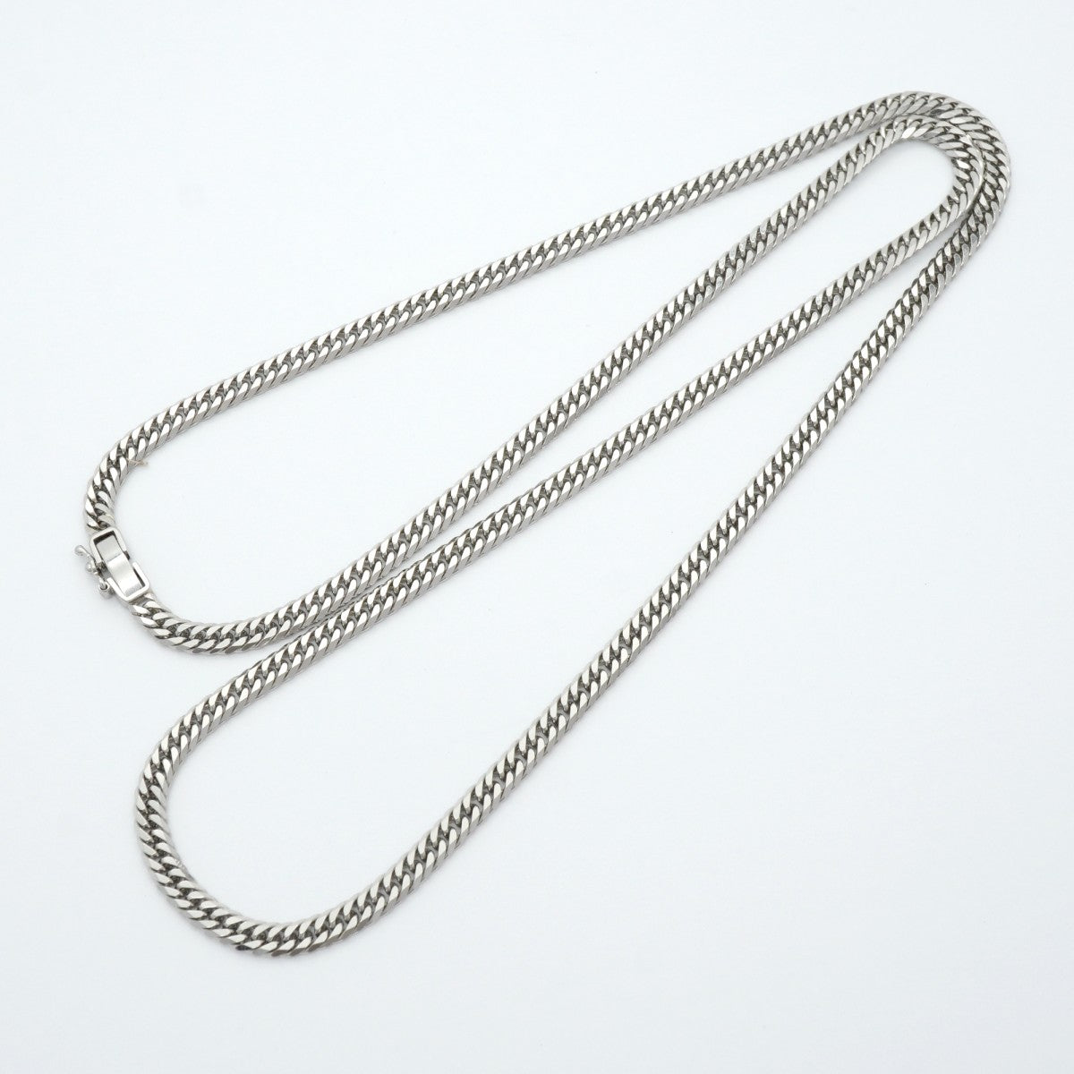 【6khe0056】喜平 ネックレス Pt850 プラチナ 6面 ダブル 60.3cm 37g キヘイ【中古】メンズ レディース ユニセックス
