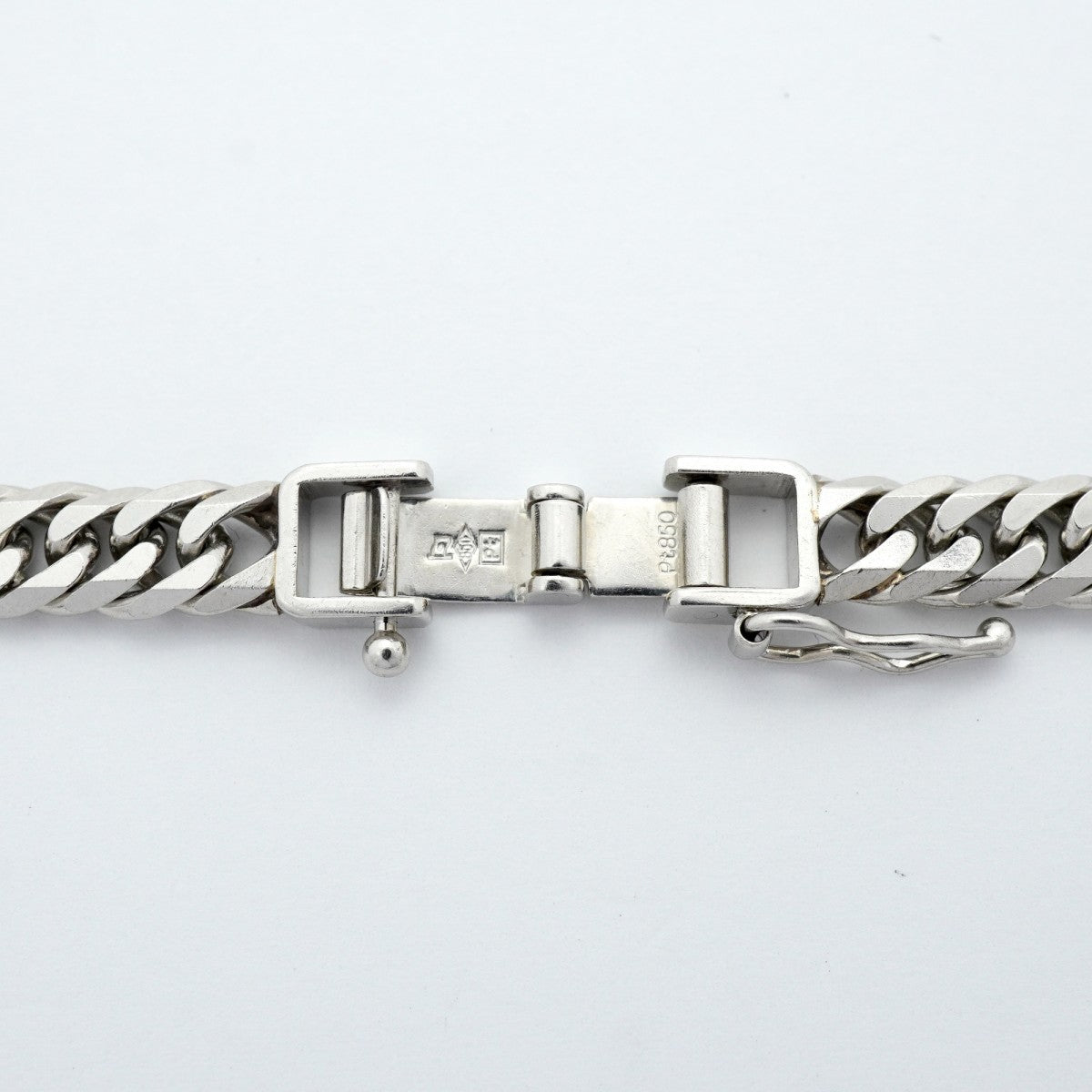 【6khe0059】喜平 ネックレス Pt850 プラチナ 6面 ダブル 50.5cm 50.4g キヘイ【中古】メンズ レディース ユニセックス