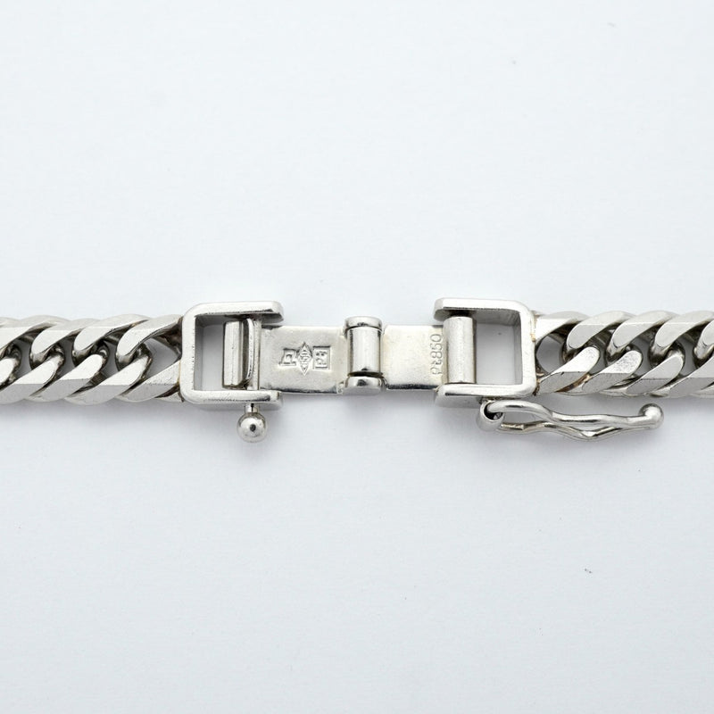 【6khe0059】喜平 ネックレス Pt850 プラチナ 6面 ダブル 50.5cm 50.4g キヘイ【中古】メンズ レディース ユニセックス
