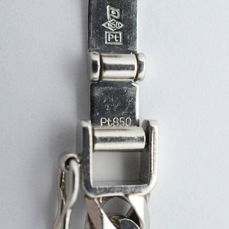 【6khe0059】喜平 ネックレス Pt850 プラチナ 6面 ダブル 50.5cm 50.4g キヘイ【中古】メンズ レディース ユニセックス