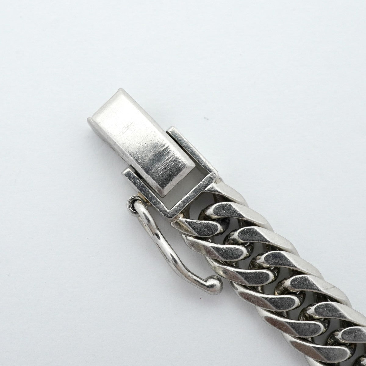【6khe0060】喜平 ブレスレット Pt850 プラチナ 6面 ダブル 20.7cm 30.4g キヘイ【中古】メンズ レディース ユニセックス