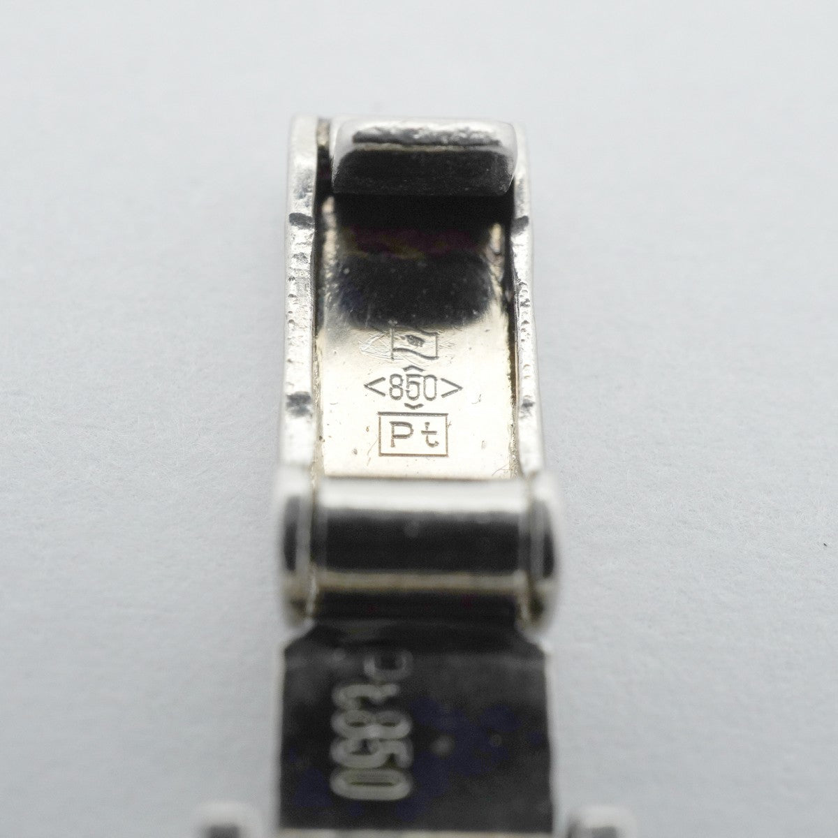 【6khe0060】喜平 ブレスレット Pt850 プラチナ 6面 ダブル 20.7cm 30.4g キヘイ【中古】メンズ レディース ユニセックス