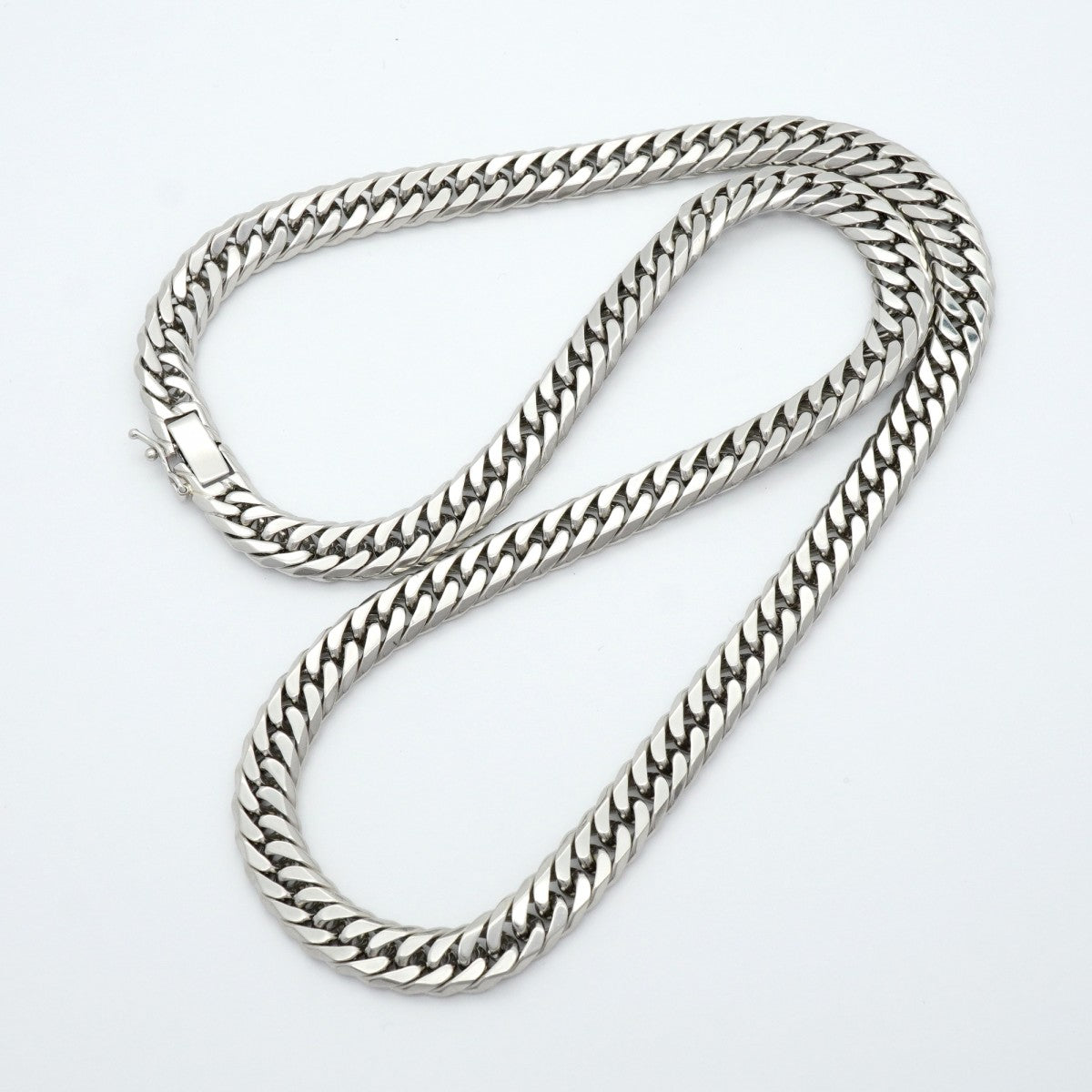 【6khe0061】喜平 ネックレス Pt850 プラチナ 6面 ダブル 50.5cm 99.4g キヘイ【中古】メンズ レディース ユニセックス