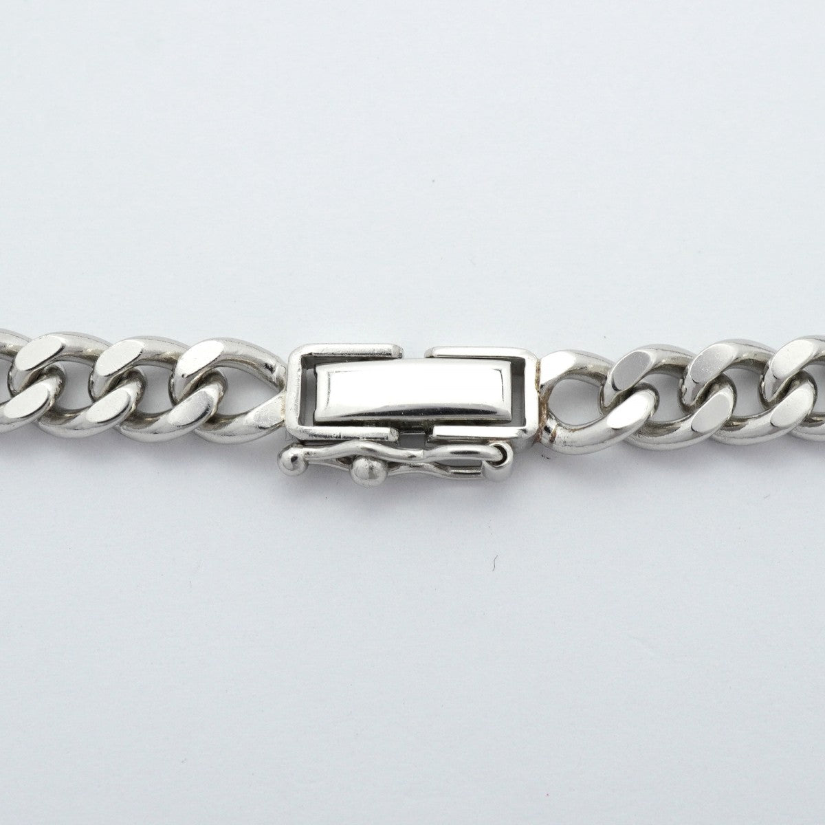 【6khe0064】喜平 ブレスレット Pt850 プラチナ 2面 シングル 18.4cm 20.4g キヘイ【中古】メンズ レディース ユニセックス