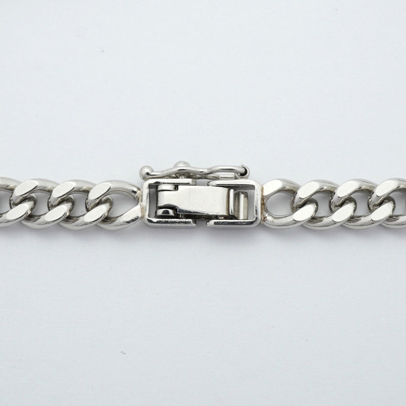 【6khe0064】喜平 ブレスレット Pt850 プラチナ 2面 シングル 18.4cm 20.4g キヘイ【中古】メンズ レディース ユニセックス