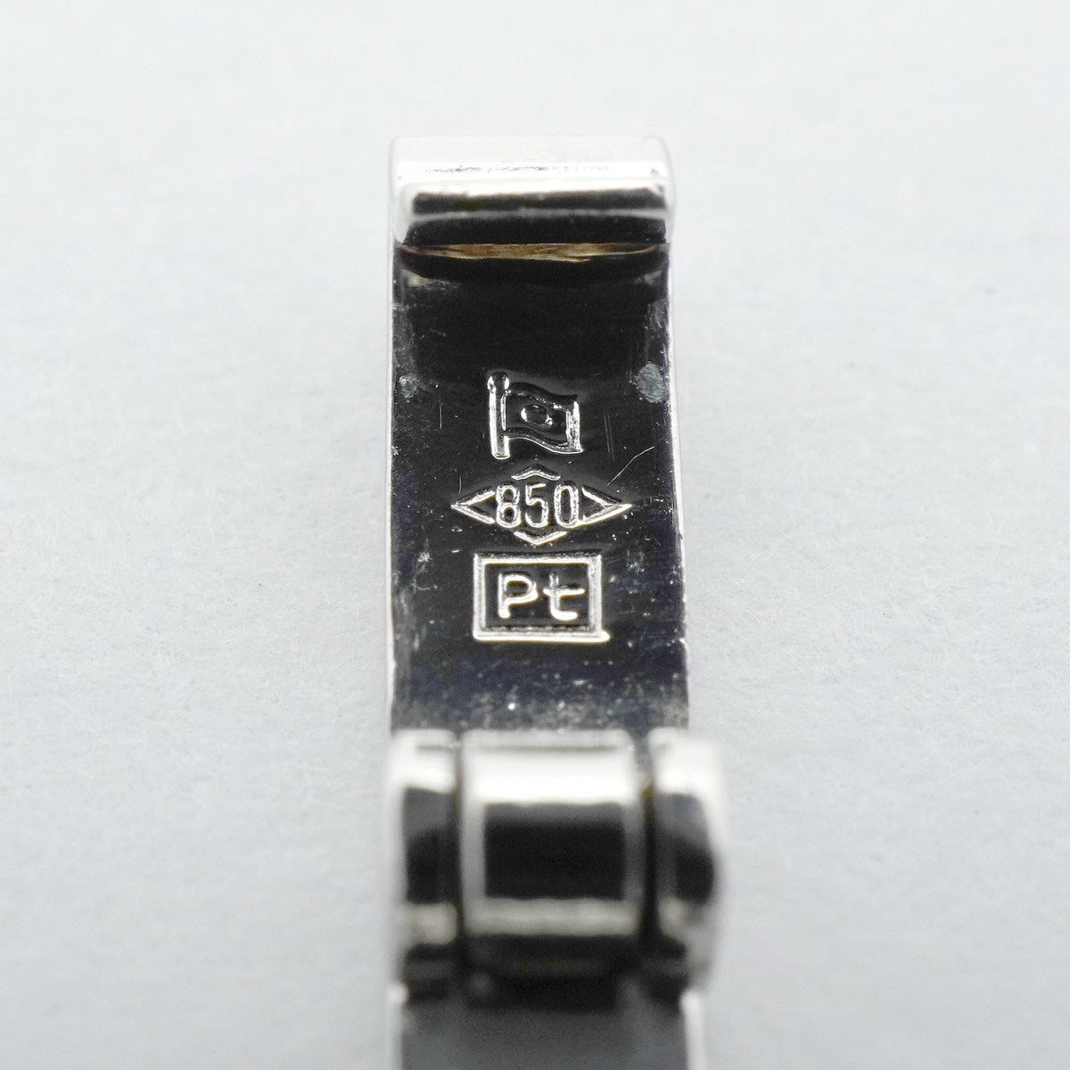 【6khe0064】喜平 ブレスレット Pt850 プラチナ 2面 シングル 18.4cm 20.4g キヘイ【中古】メンズ レディース ユニセックス