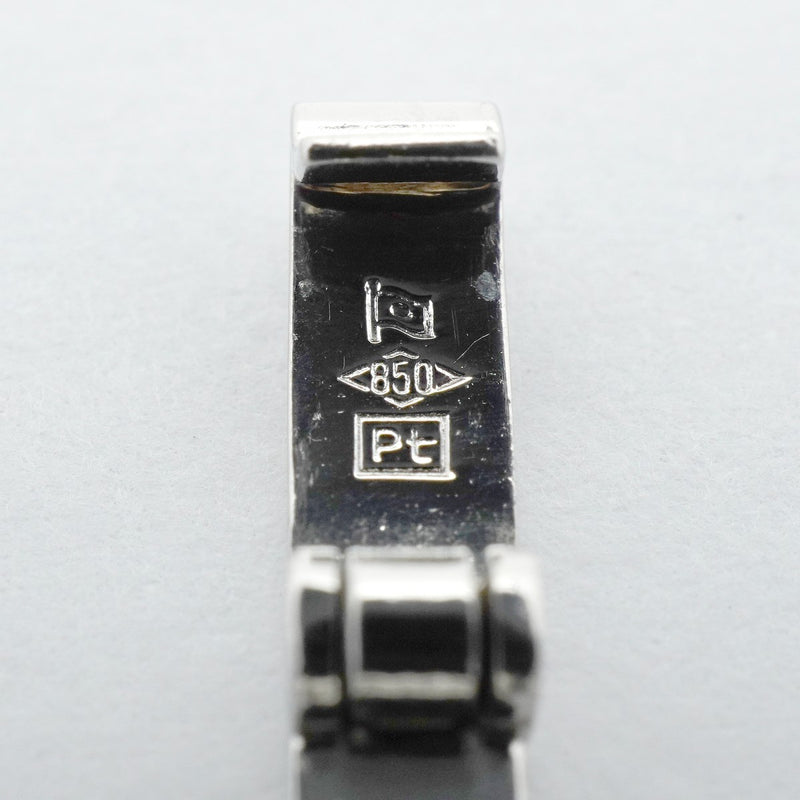 【6khe0064】喜平 ブレスレット Pt850 プラチナ 2面 シングル 18.4cm 20.4g キヘイ【中古】メンズ レディース ユニセックス