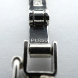【6khe0064】喜平 ブレスレット Pt850 プラチナ 2面 シングル 18.4cm 20.4g キヘイ【中古】メンズ レディース ユニセックス