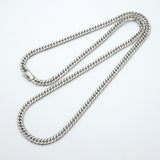 【6khe0066】喜平 ネックレス Pt850 プラチナ 6面 ダブル 60.3cm 62.6g キヘイ【中古】メンズ レディース ユニセックス