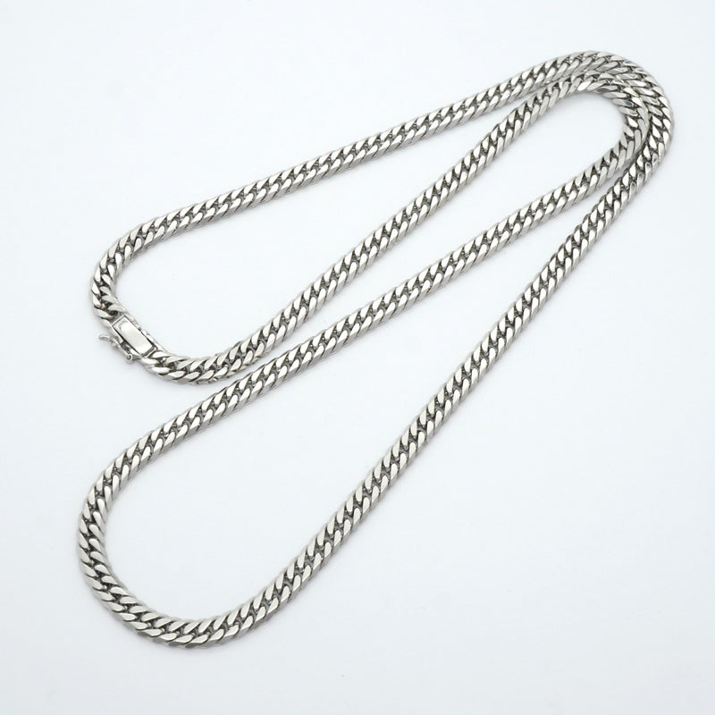 【6khe0066】喜平 ネックレス Pt850 プラチナ 6面 ダブル 60.3cm 62.6g キヘイ【中古】メンズ レディース ユニセックス