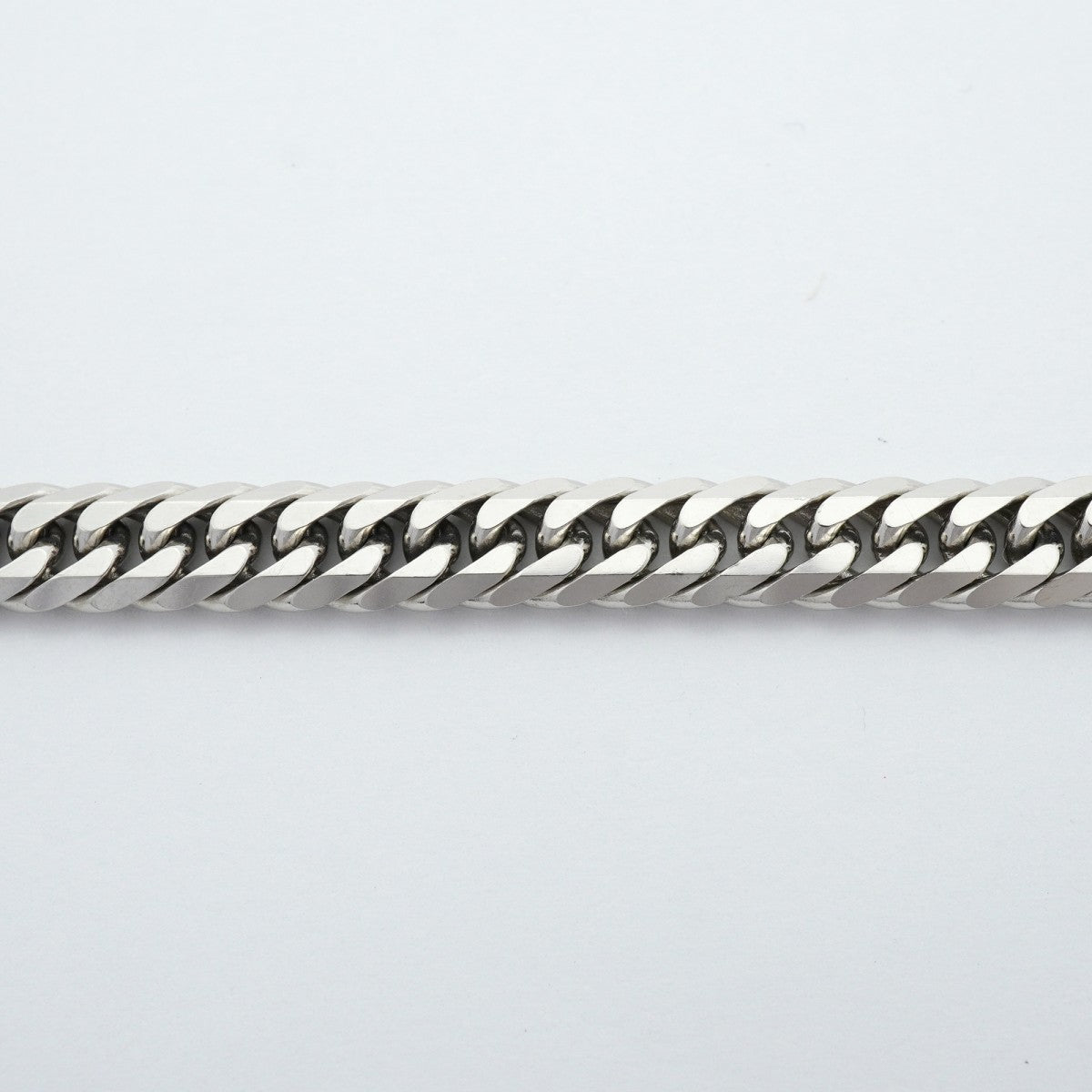 【6khe0067】喜平 ブレスレット Pt850 プラチナ 6面 ダブル 20.3cm 30.2g キヘイ【中古】メンズ レディース ユニセックス