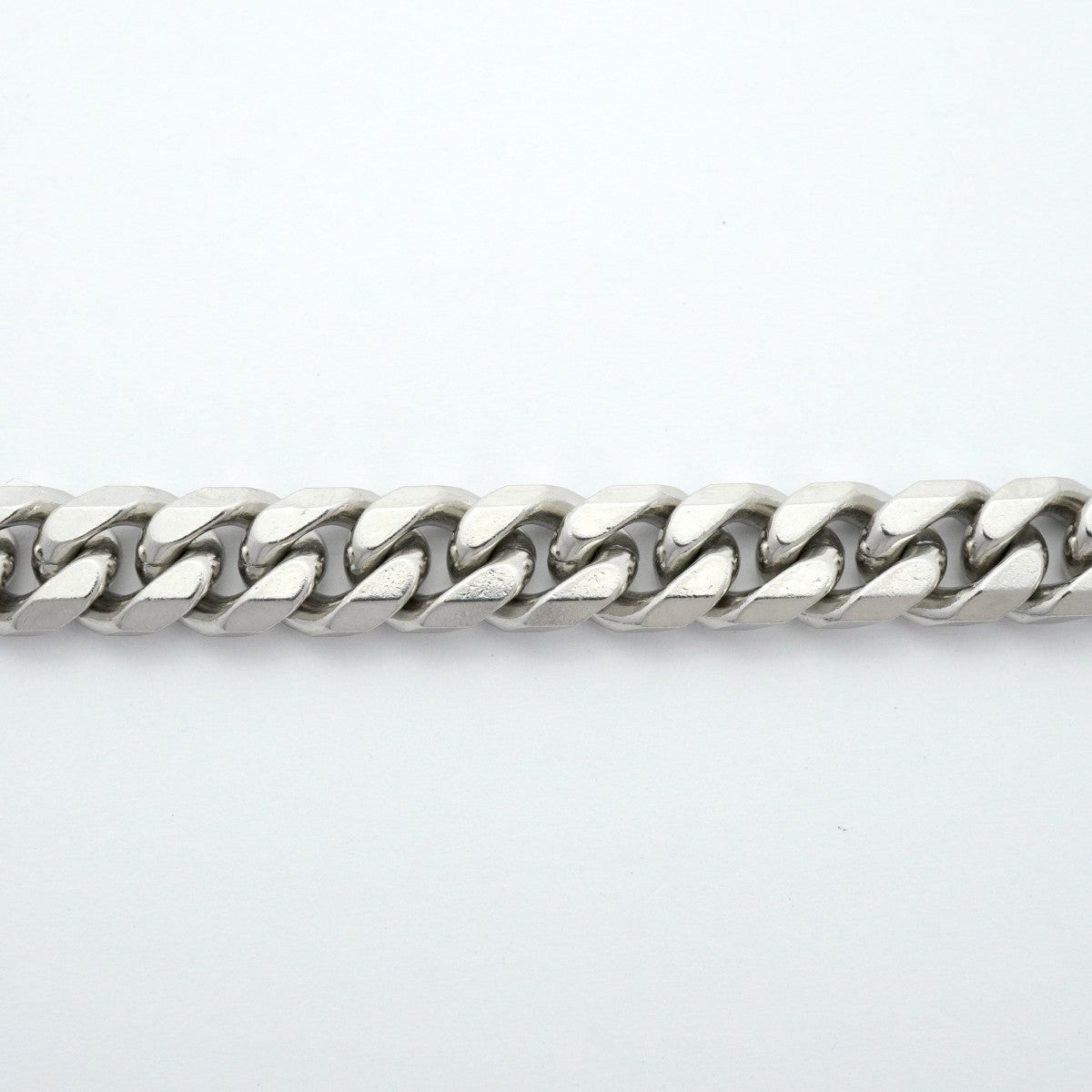 【6khe0068】喜平 ブレスレット Pt850 プラチナ 8面 シングル 20.7cm 50.4g キヘイ【中古】メンズ レディース ユニセックス