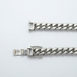 【6khe0068】喜平 ブレスレット Pt850 プラチナ 8面 シングル 20.7cm 50.4g キヘイ【中古】メンズ レディース ユニセックス