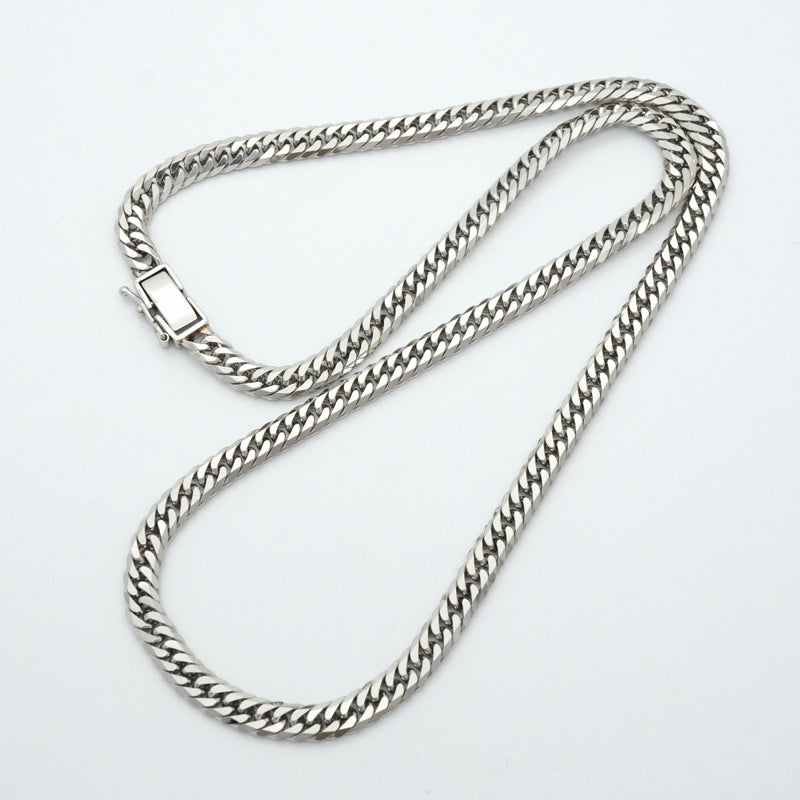 【6khe0070】喜平 ネックレス Pt850 プラチナ 6面 ダブル 44cm 36.3g キヘイ【中古】メンズ レディース ユニセックス