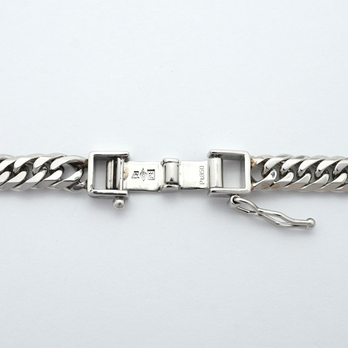 【6khe0070】喜平 ネックレス Pt850 プラチナ 6面 ダブル 44cm 36.3g キヘイ【中古】メンズ レディース ユニセックス