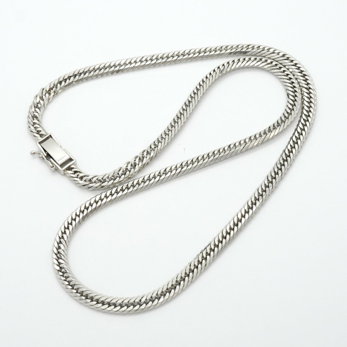 【6khf0001】喜平 ネックレス Pt850 プラチナ トリプル 12面 40.6cm 24.6g キヘイ【中古】メンズ レディース ユニセックス