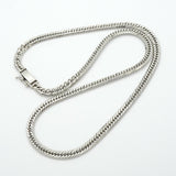 【6khf0001】喜平 ネックレス Pt850 プラチナ トリプル 12面 40.6cm 24.6g キヘイ【中古】メンズ レディース ユニセックス
