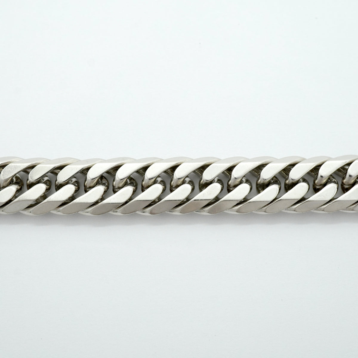 【6khf0005】喜平 ブレスレット Pt850 プラチナ 6面 ダブル 21.8cm 102g キヘイ【中古】メンズ レディース ユニセックス