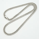 【6khf0009】喜平 ネックレス Pt850 プラチナ 6面 ダブル 50.7cm 50.6g キヘイ【中古】メンズ レディース ユニセックス