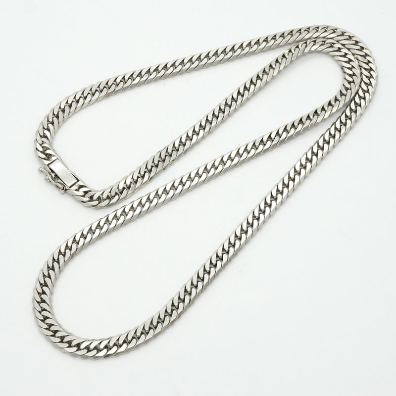 【6khf0009】喜平 ネックレス Pt850 プラチナ 6面 ダブル 50.7cm 50.6g キヘイ【中古】メンズ レディース ユニセックス