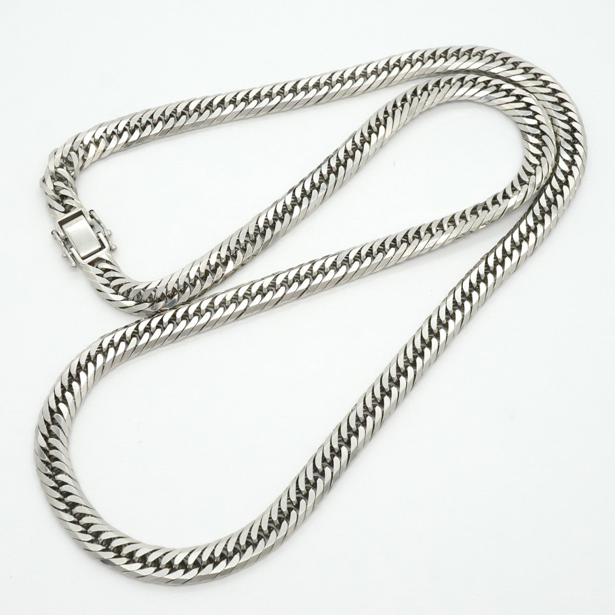 【6khf0010】喜平 ネックレス Pt850 プラチナ 8面 トリプル 60.8cm 100.5g キヘイ【中古】メンズ レディース ユニセックス