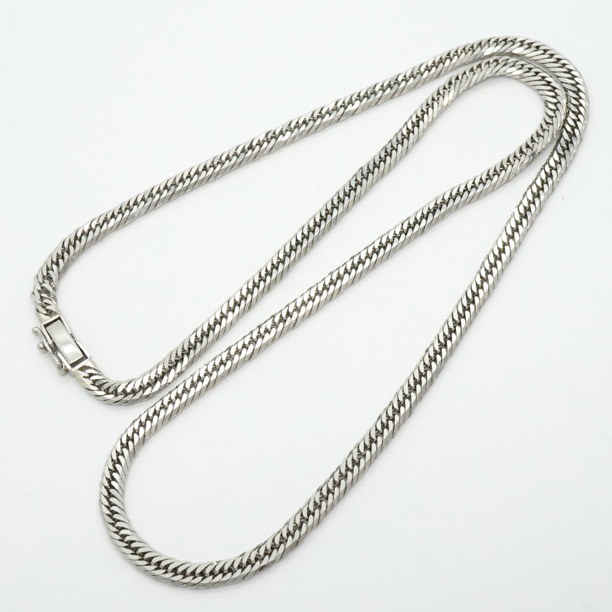 【6khf0011】喜平 ネックレス Pt850 プラチナ 8面 トリプル 50.4cm 30.3g キヘイ【中古】メンズ レディース ユニセックス
