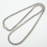 【6khf0011】喜平 ネックレス Pt850 プラチナ 8面 トリプル 50.4cm 30.3g キヘイ【中古】メンズ レディース ユニセックス