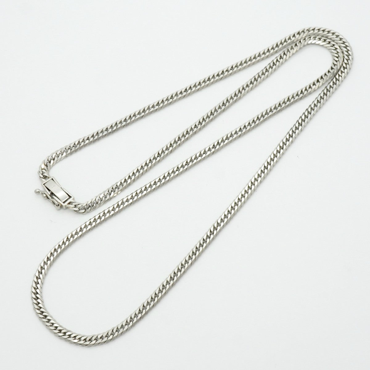 【6khf0012】喜平 ネックレス Pt850 プラチナ 6面 ダブル 50.3cm 20.1g キヘイ【中古】メンズ レディース ユニセックス