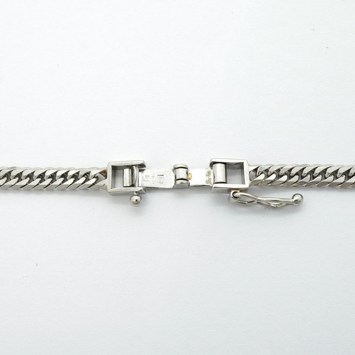 【6khf0012】喜平 ネックレス Pt850 プラチナ 6面 ダブル 50.3cm 20.1g キヘイ【中古】メンズ レディース ユニセックス