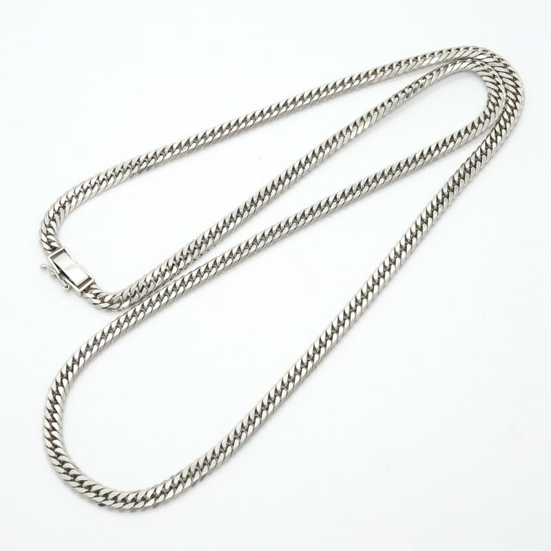 【6khf0016】喜平 ネックレス Pt850 プラチナ 6面 ダブル 60.9cm 50.8g キヘイ【中古】メンズ レディース ユニセックス