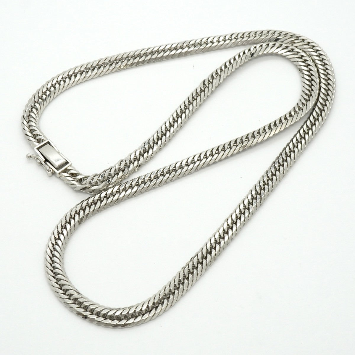 【6khf0017】喜平 ネックレス Pt850 プラチナ トリプル 12面 51.1cm 50.4g キヘイ【中古】メンズ レディース ユニセックス