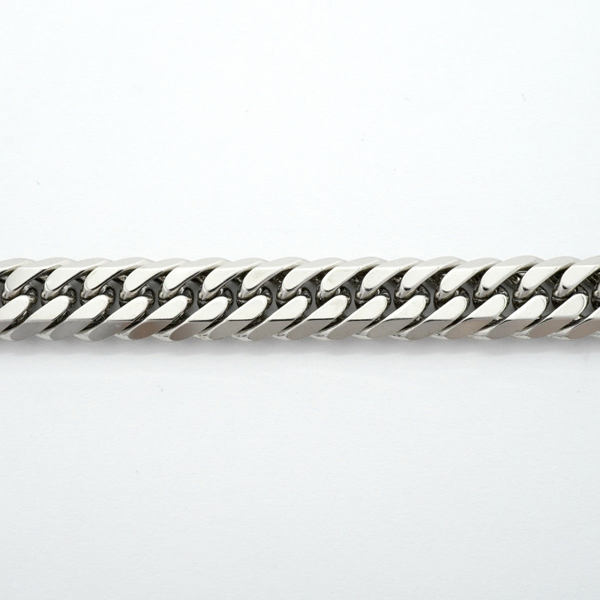 【6khf0020】喜平 ブレスレット Pt850 プラチナ 6面 ダブル 20.4cm 50.5g キヘイ【中古】メンズ レディース ユニセックス