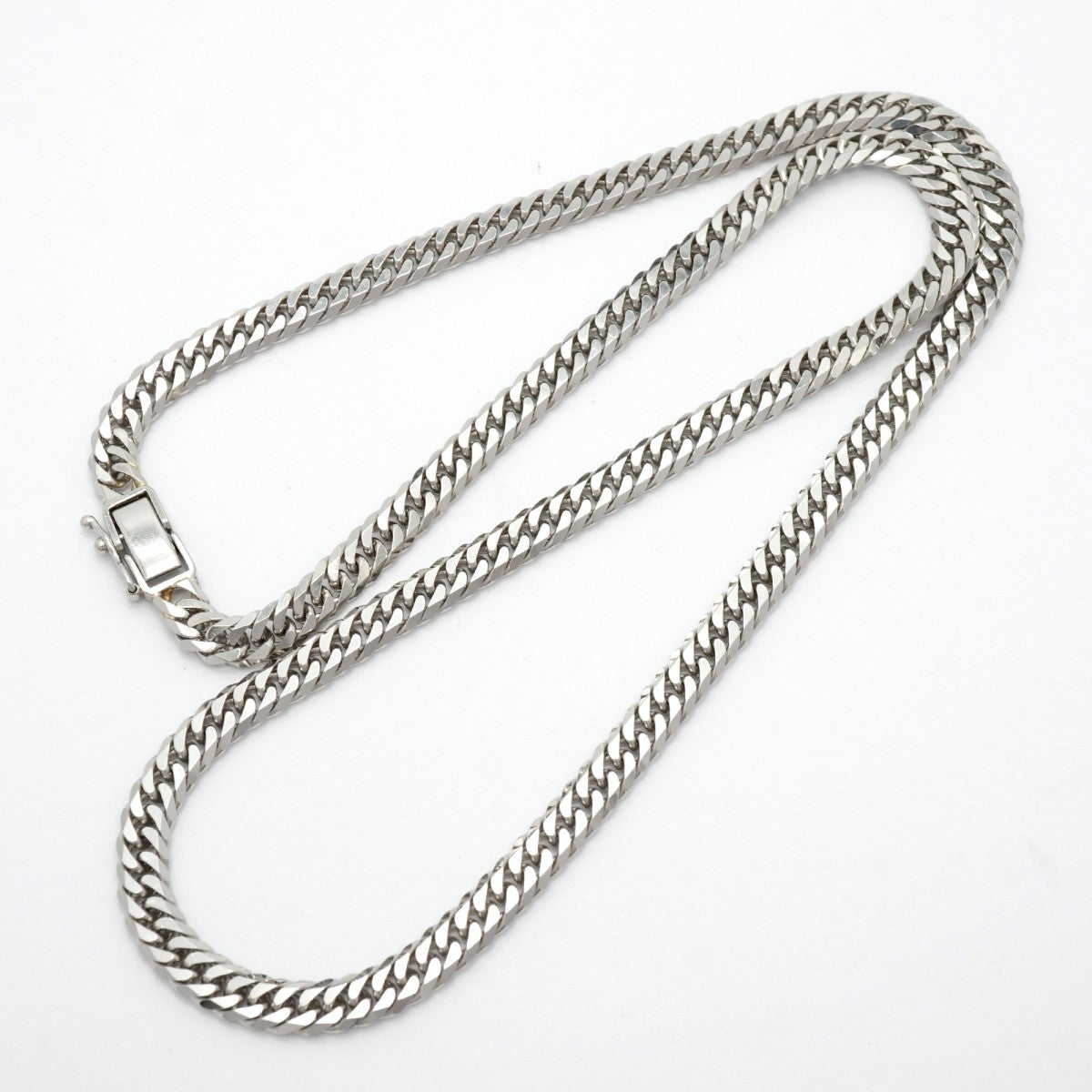 【6khf0022】喜平 ネックレス Pt850 プラチナ 6面 ダブル 50.3cm 50.4g キヘイ【中古】メンズ レディース ユニセックス