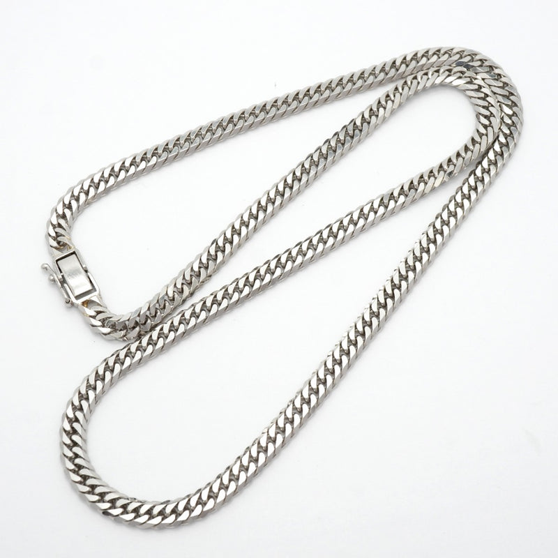 【6khf0022】喜平 ネックレス Pt850 プラチナ 6面 ダブル 50.3cm 50.4g キヘイ【中古】メンズ レディース ユニセックス