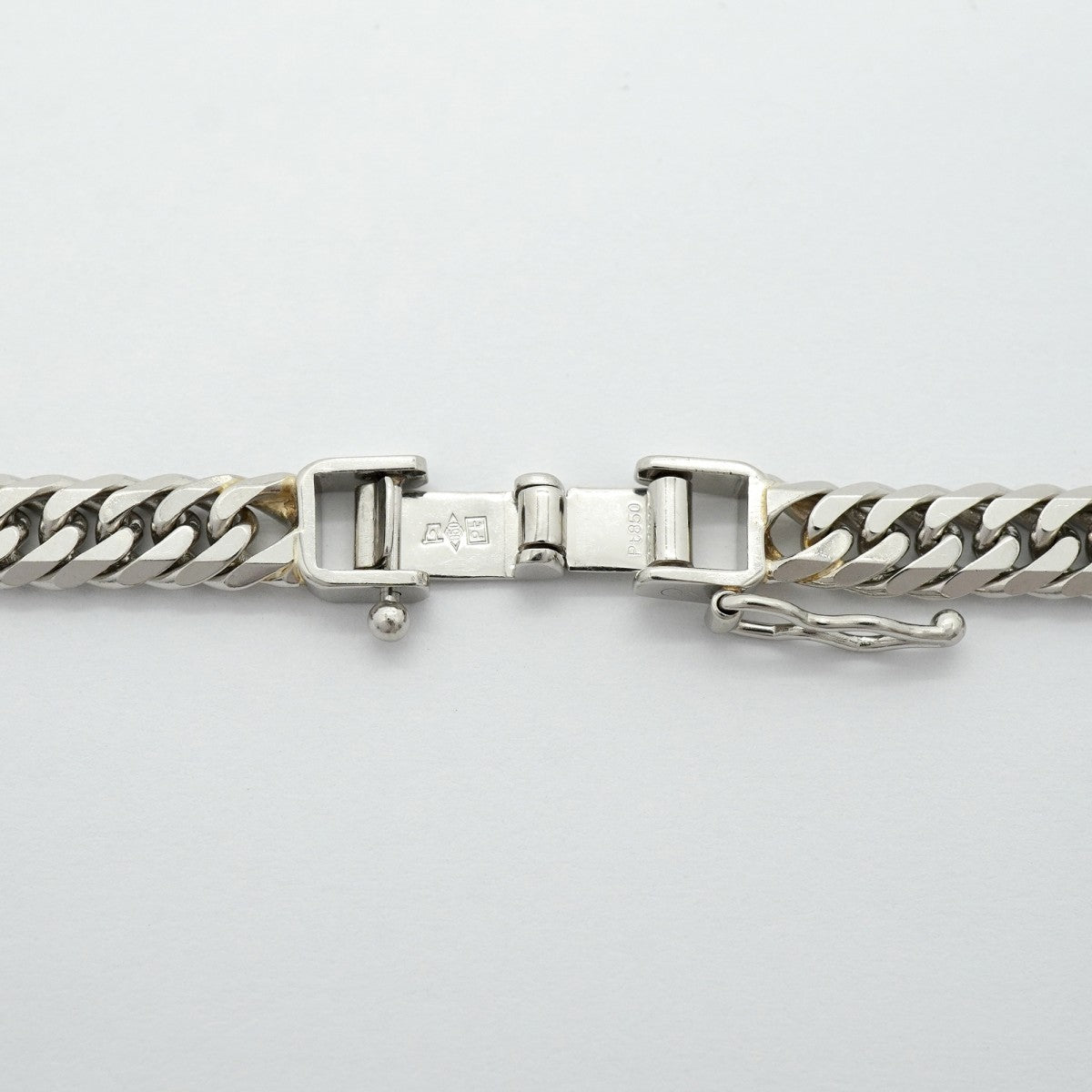 【6khf0022】喜平 ネックレス Pt850 プラチナ 6面 ダブル 50.3cm 50.4g キヘイ【中古】メンズ レディース ユニセックス