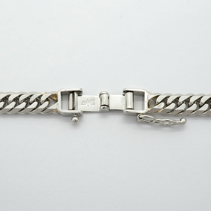 【6khf0022】喜平 ネックレス Pt850 プラチナ 6面 ダブル 50.3cm 50.4g キヘイ【中古】メンズ レディース ユニセックス