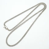 【6khf0027】喜平 ネックレス Pt850 プラチナ 6面 ダブル 55.8cm 22g キヘイ【中古】メンズ レディース ユニセックス