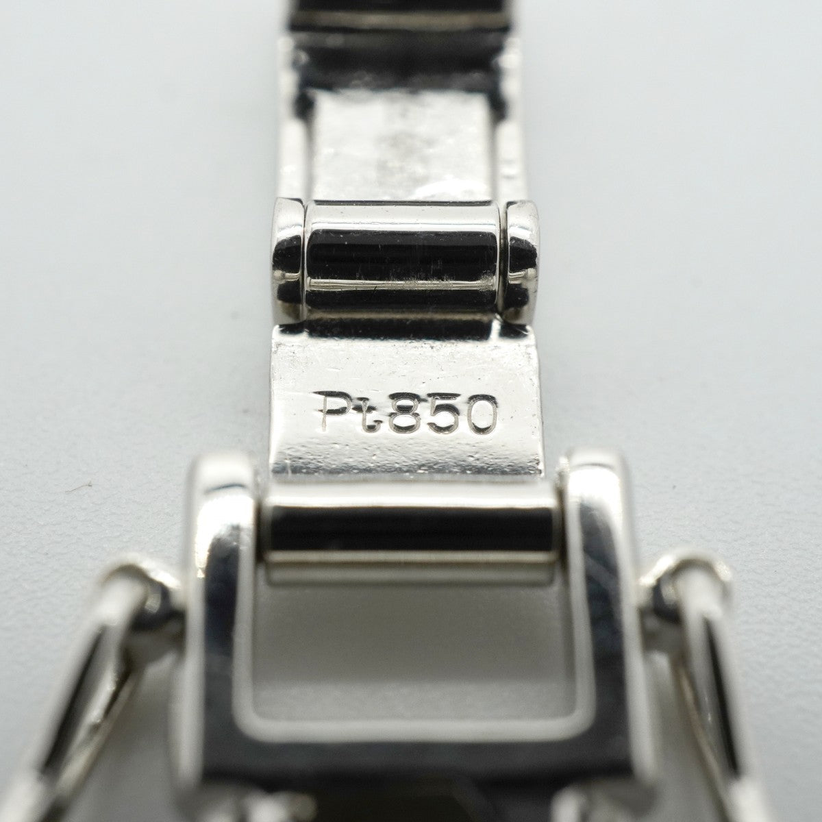 【6khf0028】喜平 ブレスレット Pt850 プラチナ 6面 ダブル 20.7cm 50.7g キヘイ【中古】メンズ レディース ユニセックス